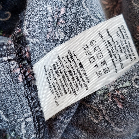 297 FREE PEOPLE Debby Dot Deeby Floral Romper Playsuit Black sz S Women's Casual - Picture 10 of 14